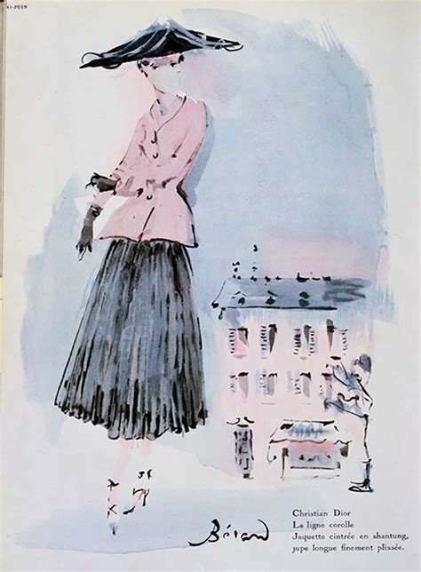 christian dior fashion illustration|Mehr.